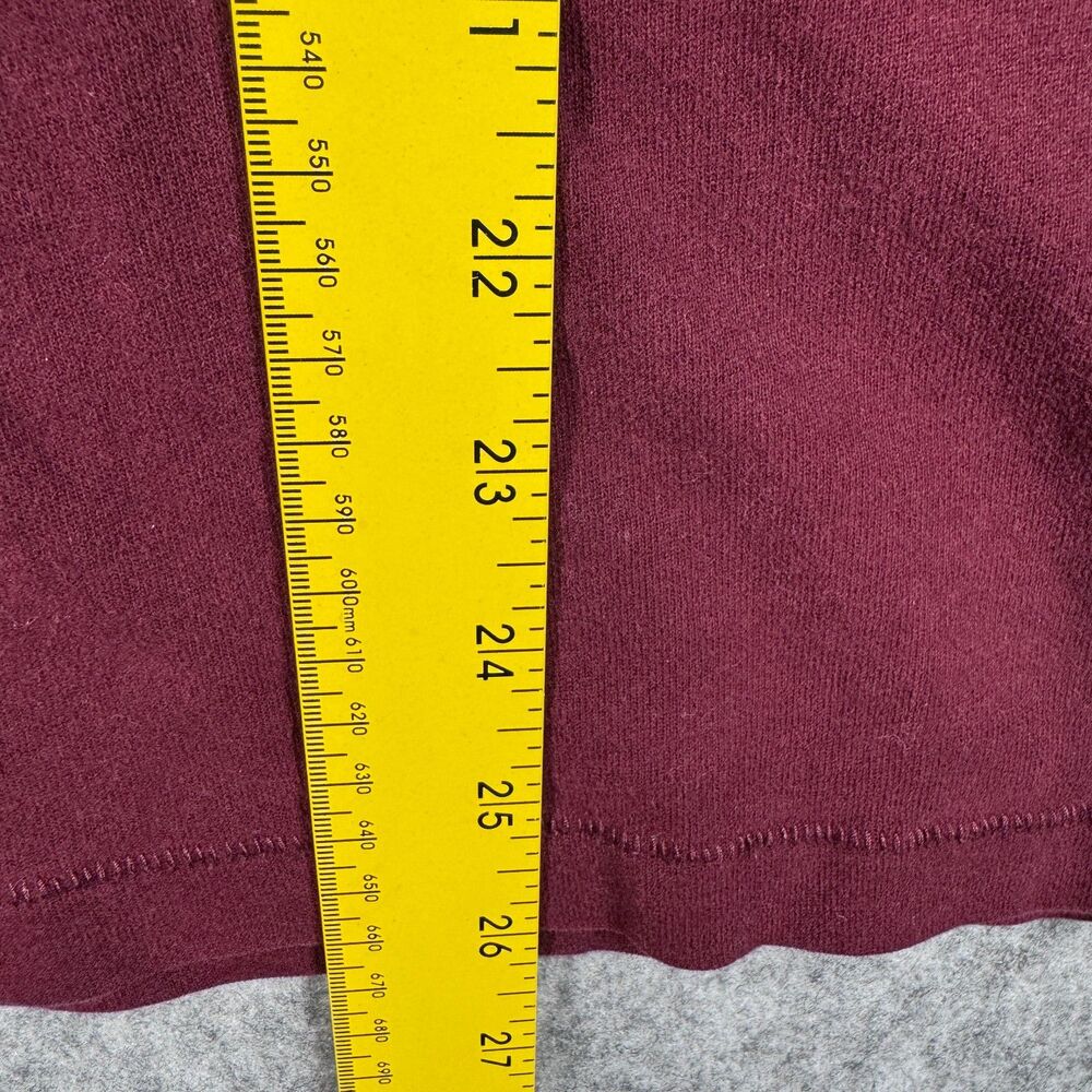 Abercrombie Fitch Long Sleeve T Shirt Mens Medium Red Maroon Y2K A&F Applique - Picture 7 of 10